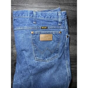 Wrangler Cowboy Cut Jeans Mens Blue Regular Fit Western 42x32